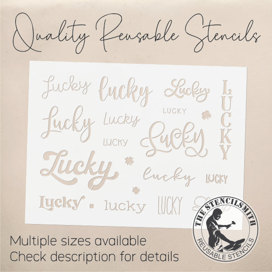 9869 Lucky Collection Stencil - The Stencilsmith