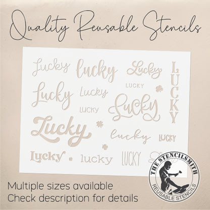 9869 Lucky Collection Stencil - The Stencilsmith
