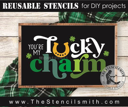 9871 You're My Lucky Charm Stencil - The Stencilsmith