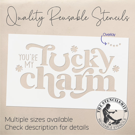 9871 You're My Lucky Charm Stencil - The Stencilsmith