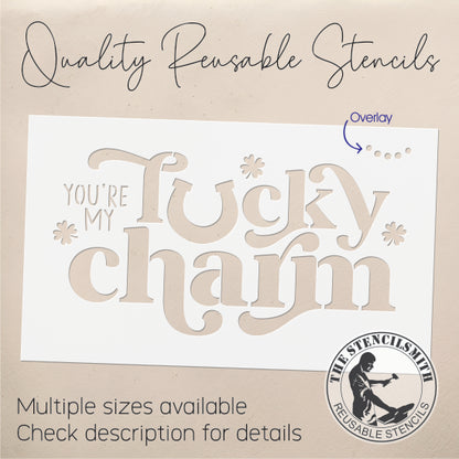 9871 You're My Lucky Charm Stencil - The Stencilsmith