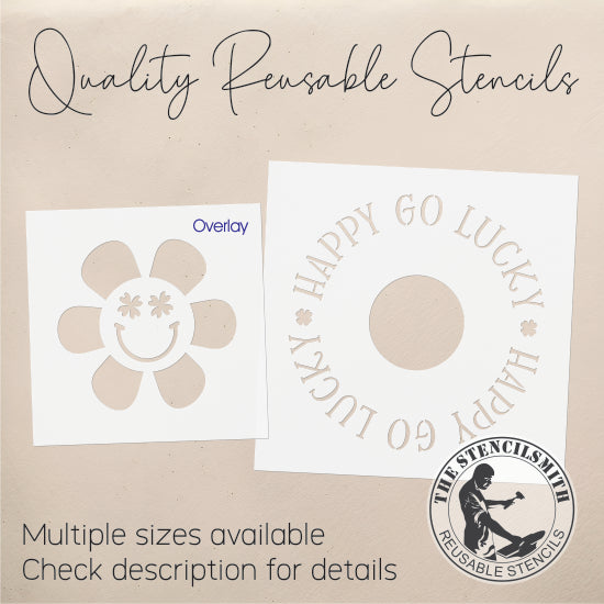 9873 Happy Go Lucky Stencil - The Stencilsmith