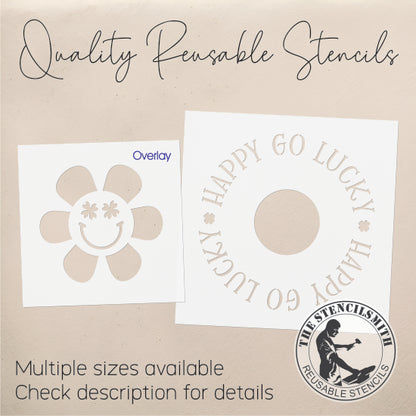 9873 Happy Go Lucky Stencil - The Stencilsmith