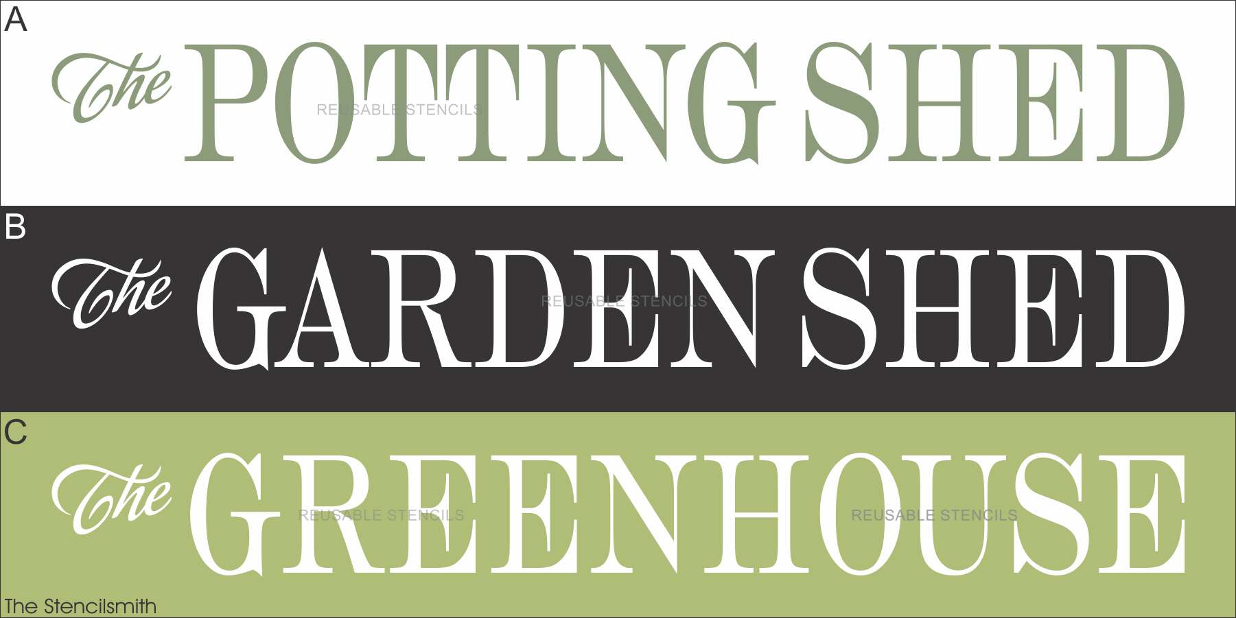 9874 Shed Stencils - The Stencilsmith