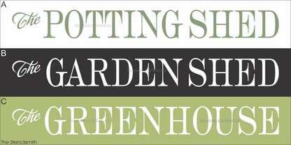 9874 Shed Stencils - The Stencilsmith