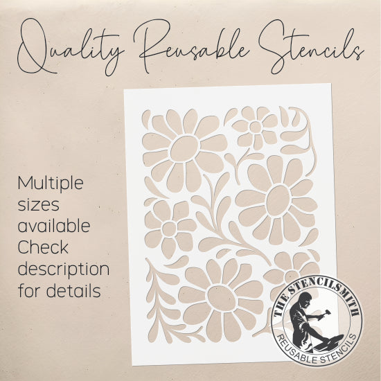 9884 Decorative Floral Stencil - The Stencilsmith