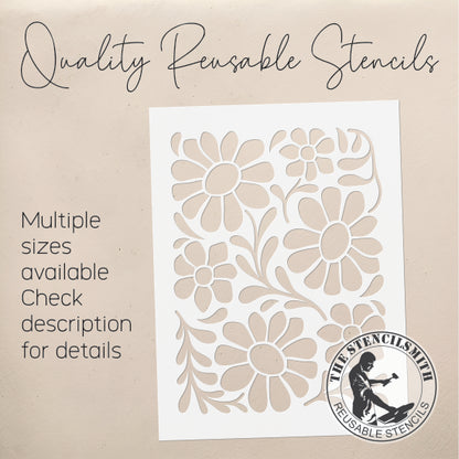 9884 Decorative Floral Stencil - The Stencilsmith