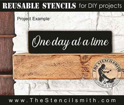 9886 - One Day At A Time Stencil - The Stencilsmith