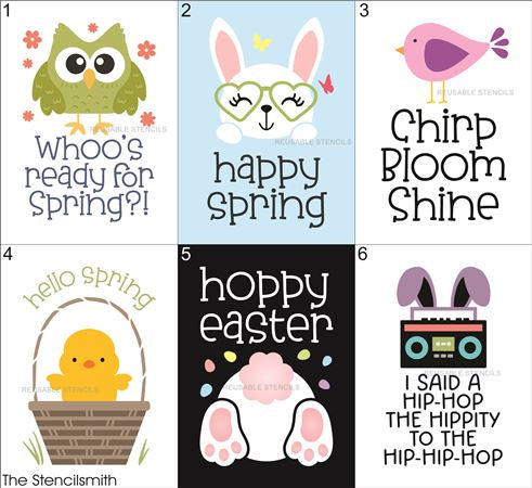 9893 Spring Mini Stencils