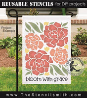 9895 Bloom with Grace stencil