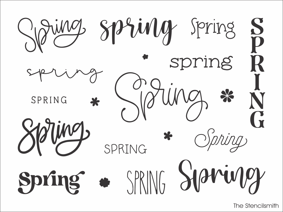 9903 Spring Collection Stencil - The Stencilsmith