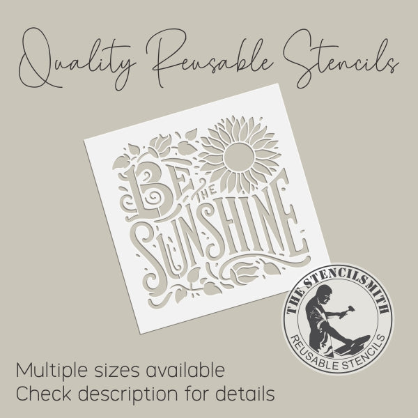 9906 Be The Sunshine Sunflower Stencil