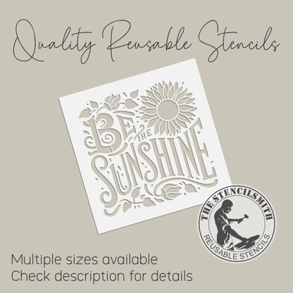 9906 Be The Sunshine Sunflower Stencil