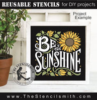 9906 Be the Sunshine sunflower stencil