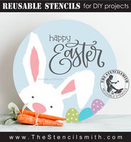 9908 Happy Easter bunny stencil