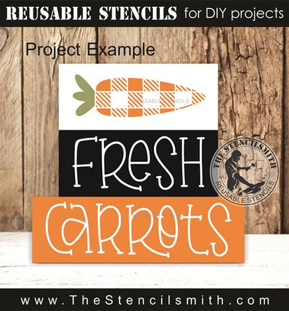 9915 Fresh Carrots Block Set Stencils - The Stencilsmith