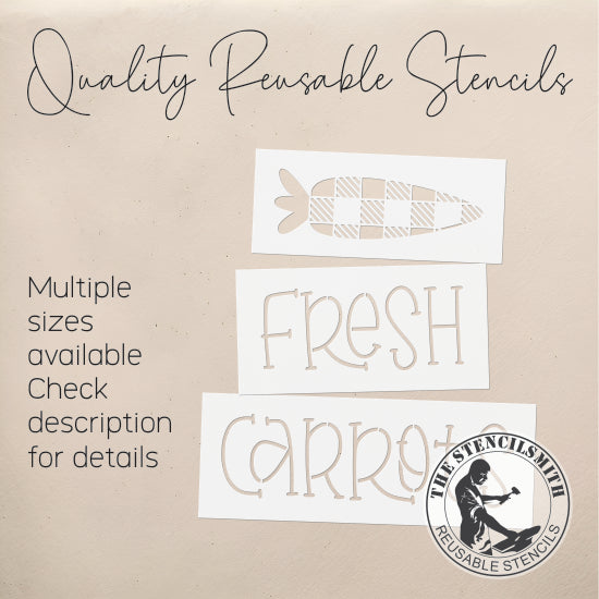 9915 Fresh Carrots Block Set Stencils - The Stencilsmith