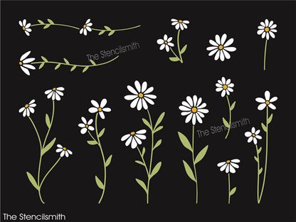 9918 Daisy Stencil - The Stencilsmith