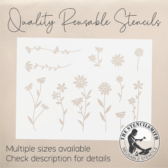 9918 Daisy Stencil - The Stencilsmith