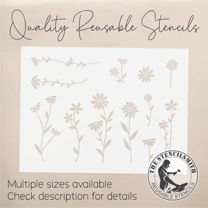 9918 Daisy Stencil - The Stencilsmith