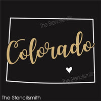 9923 Colorado (state outline) stencil