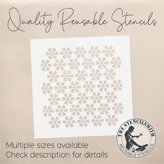 9926 Flower Pattern Stencil - The Stencilsmith