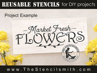 9933 market fresh flowers stencil