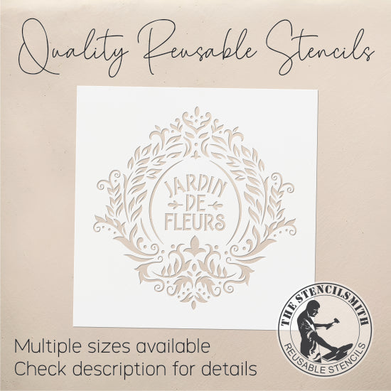 9934 Jardin De Fleurs (Garden Of Flowers) Stencil - The Stencilsmith