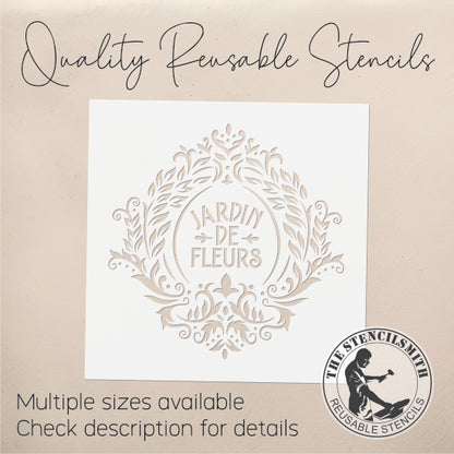 9934 Jardin De Fleurs (Garden Of Flowers) Stencil - The Stencilsmith