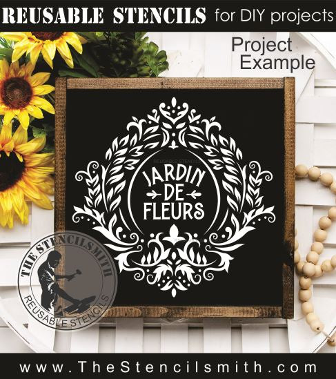 9934 Jardin De Fleurs (Garden Of Flowers) Stencil - The Stencilsmith