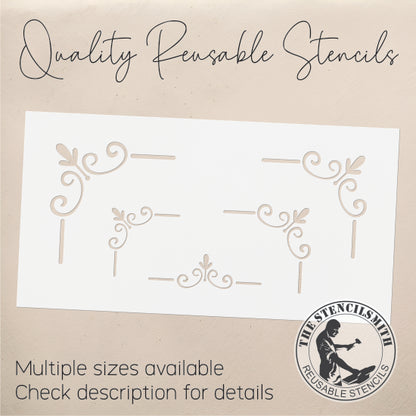 9936 Decorative Corners Stencil - The Stencilsmith