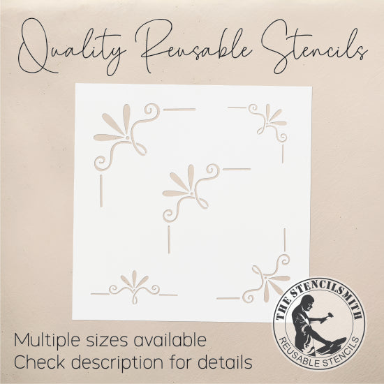 9937 Decorative Corners Stencil - The Stencilsmith