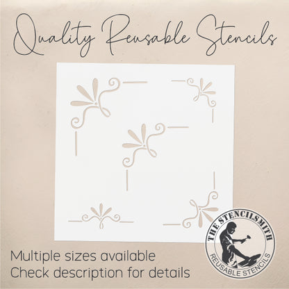 9937 Decorative Corners Stencil - The Stencilsmith