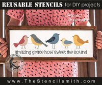 9939 amazing grace birds stencil