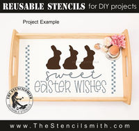 9941 sweet easter wishes stencil