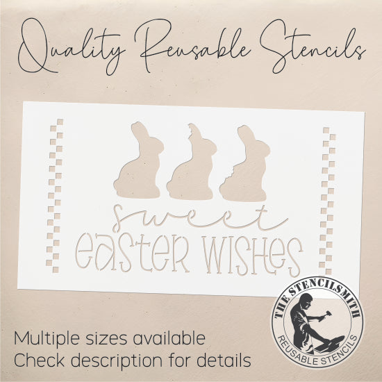 9941 Sweet Easter Wishes Stencil - The Stencilsmith