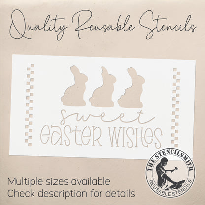 9941 Sweet Easter Wishes Stencil - The Stencilsmith
