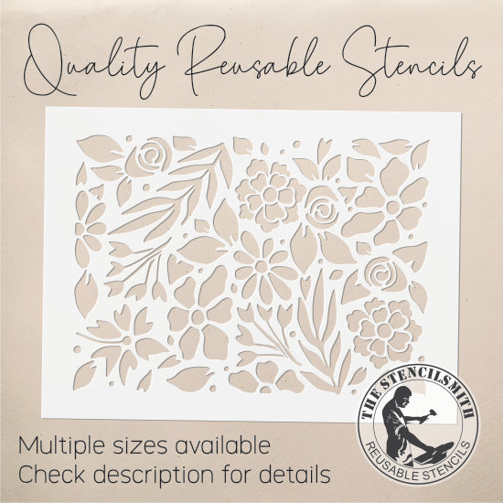 9948 Decorative Floral Stencil - The Stencilsmith