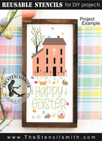 9949 happy easter saltbox stencil