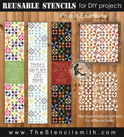 9959 There's no place like home quilt pattern set stencils