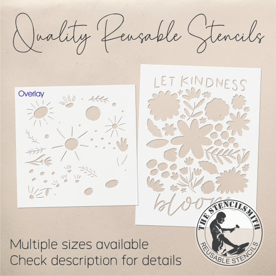 9961 Let Kindness Bloom Stencil - The Stencilsmith