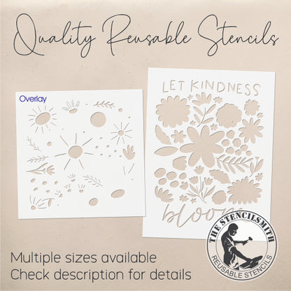 9961 Let Kindness Bloom Stencil - The Stencilsmith