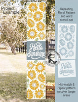 9967 Hello Sunshine Sunflower Pattern Stencil Set