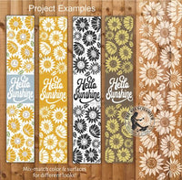 9967 Hello Sunshine Sunflower Pattern Stencil Set