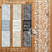 9969 Home Sweet Home Pattern Stencil Set