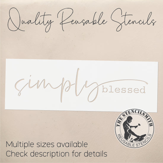 9973 Simply Blessed Stencil - The Stencilsmith