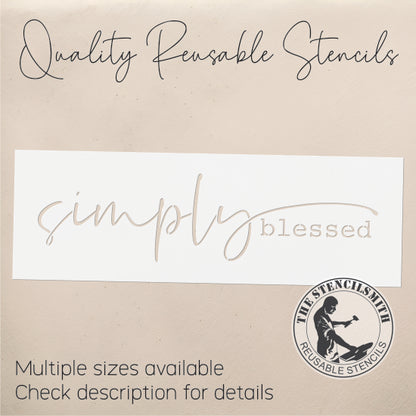 9973 Simply Blessed Stencil - The Stencilsmith