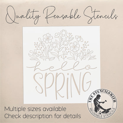 9979 Hello Spring Stencil - The Stencilsmith