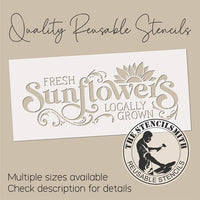 9981 Fresh Sunflowers Stencil