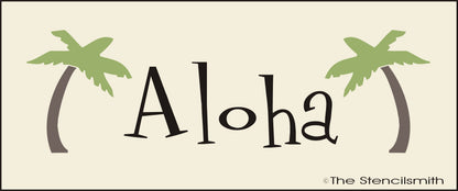 2871 ALOHA stencil - The Stencilsmith